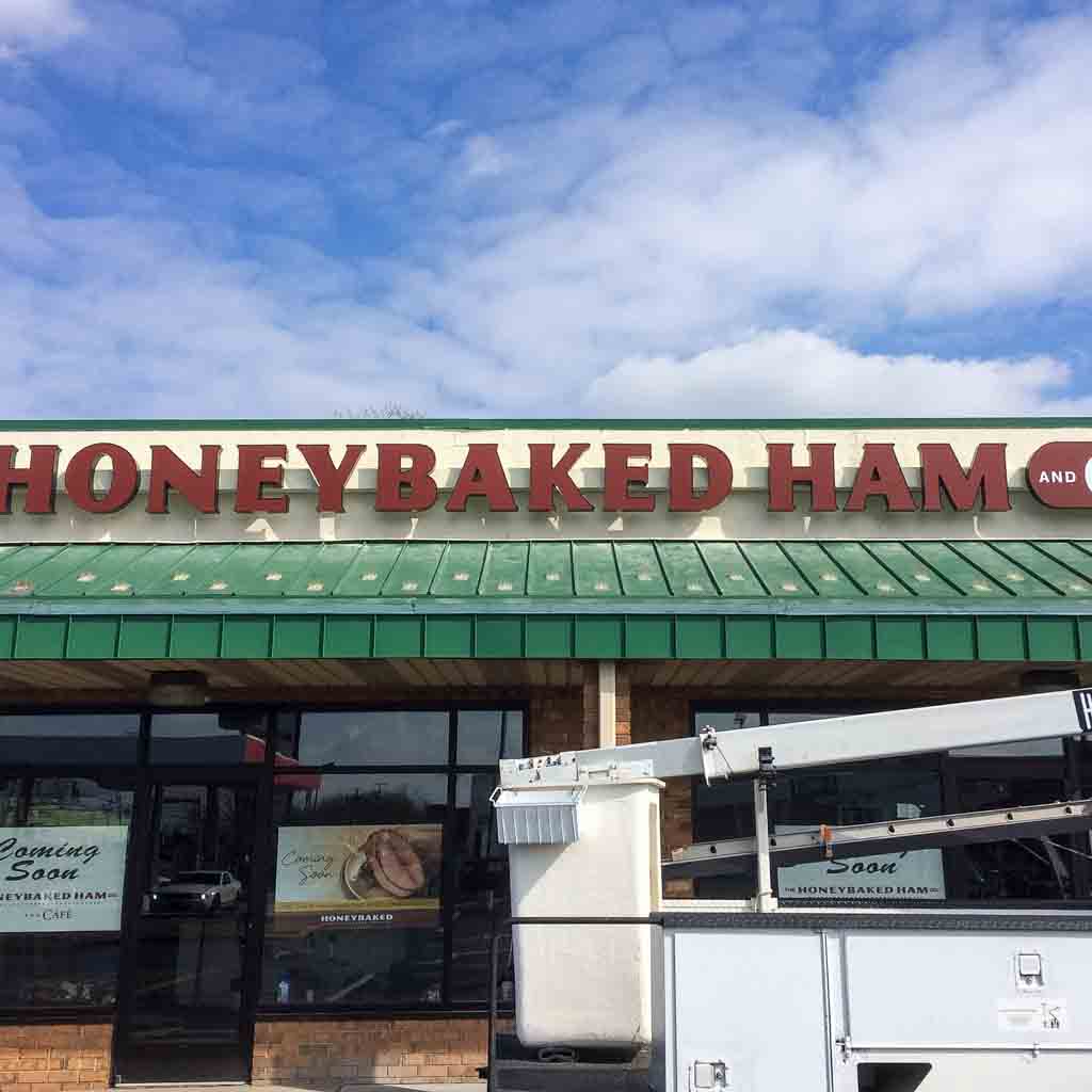 Honey Baked Ham store sign